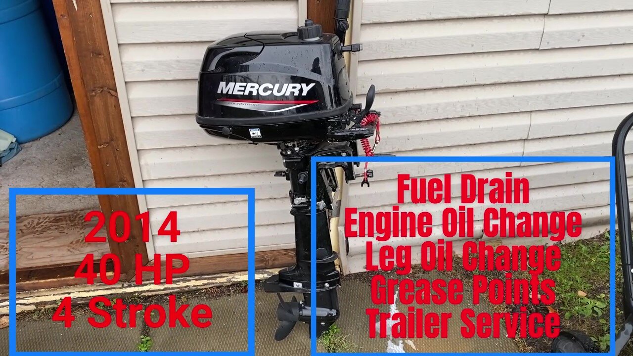 Mercury 4 Stroke 40HP 2014 Outboard - Winter Maintenance