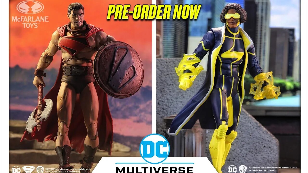 Mcfarlane Toys DC multiverse Static Shock Future State Superman Infinite Frontier Scarecrow revealed