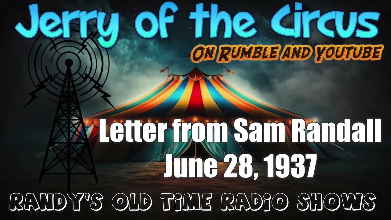 Jerry of the Circus 001 Letter from Sam Randall June 28, 1937