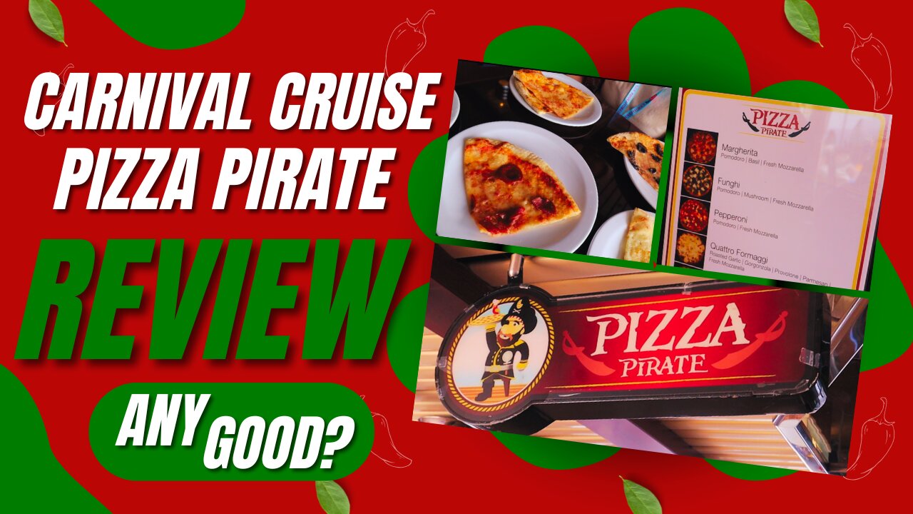 Carnival Cruise Line Pizza Review | Carnival Glory Pizza Pirate