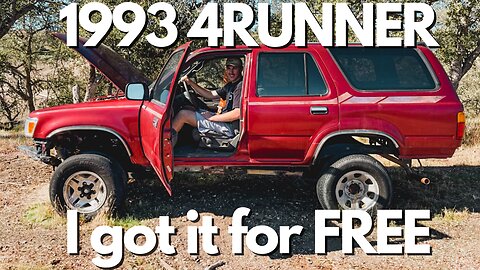 I Got A FREE Toyota 4Runner: 1993 4Runner Project Episode 1