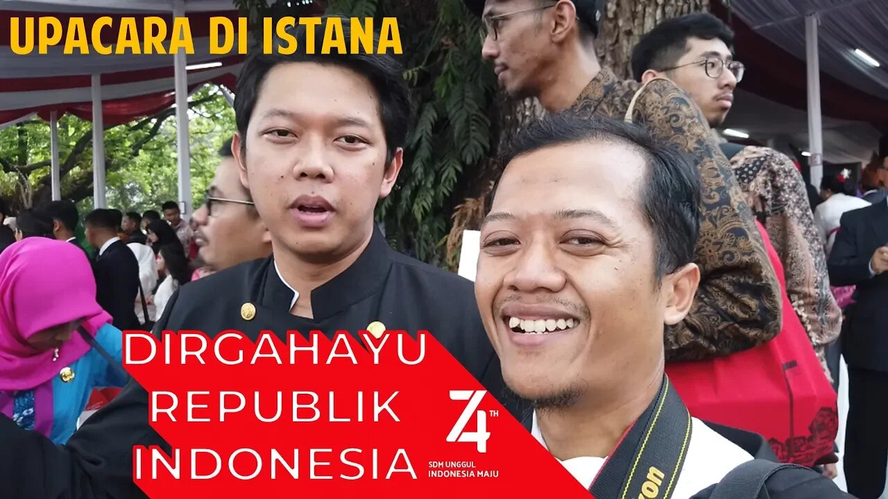 Ketemu Bayu Skak Saat Upacara Peringatan HUT RI ke 74 Di Istana Negara