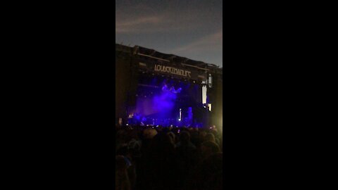 Rob Halford Rides Out On Stage On A Motorcycle