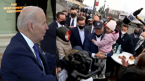 Biden compares Ukrainian refugees to his southern border crisis.