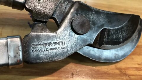 knives, antique bypass pruners, hummingbirds