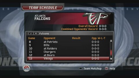 Madden 06 Round Robin Schedule Reveal