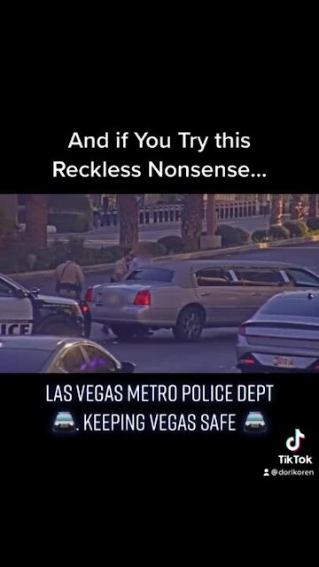 LVMPD shares video of reckless limo driver on The Strip