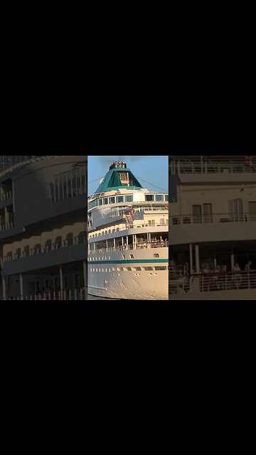 Gigantic cruise ship #montreal #viralvideo #travel #montrealtourism