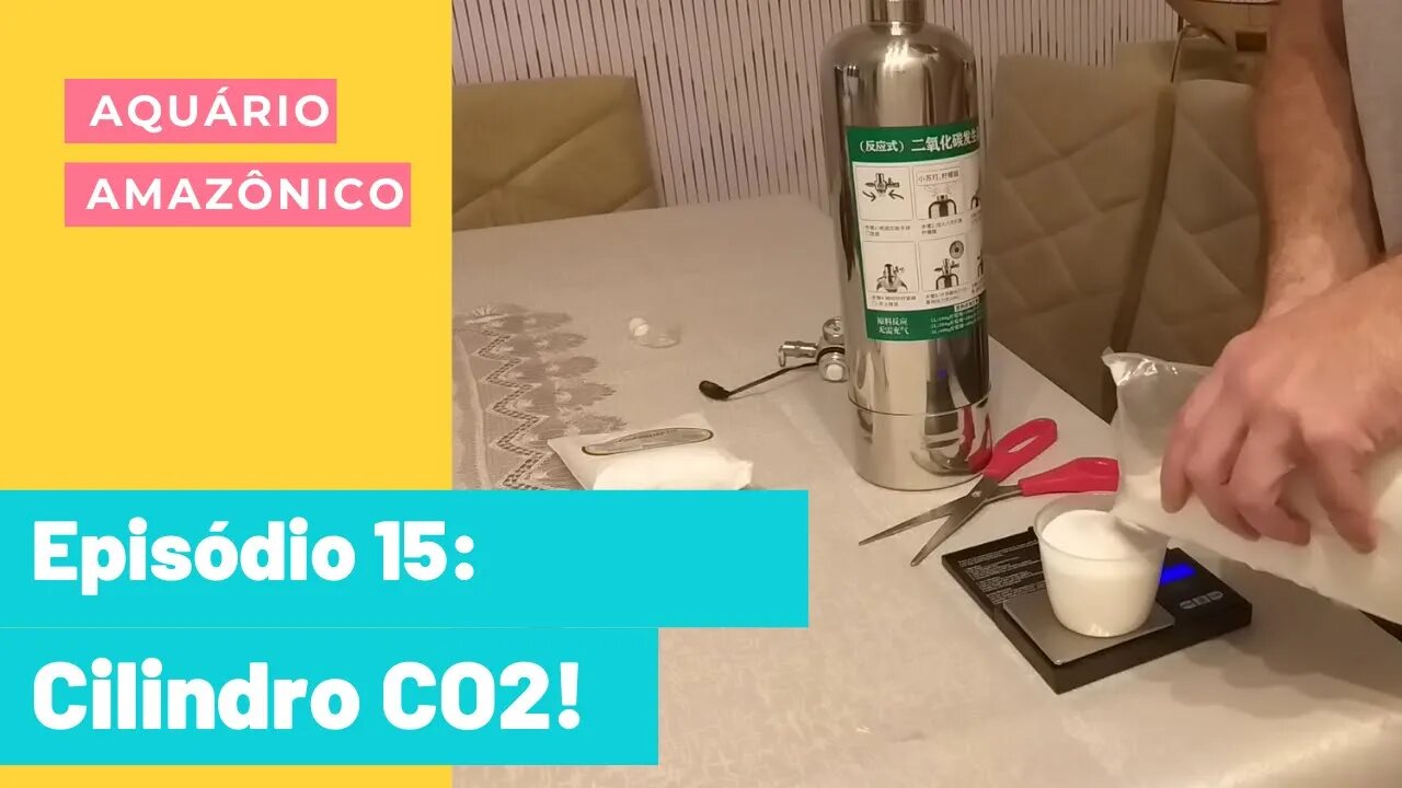 🔴 Cilindro de CO2 Usando Bicarbonato e Ácido Cítrico - Aquários Plantados