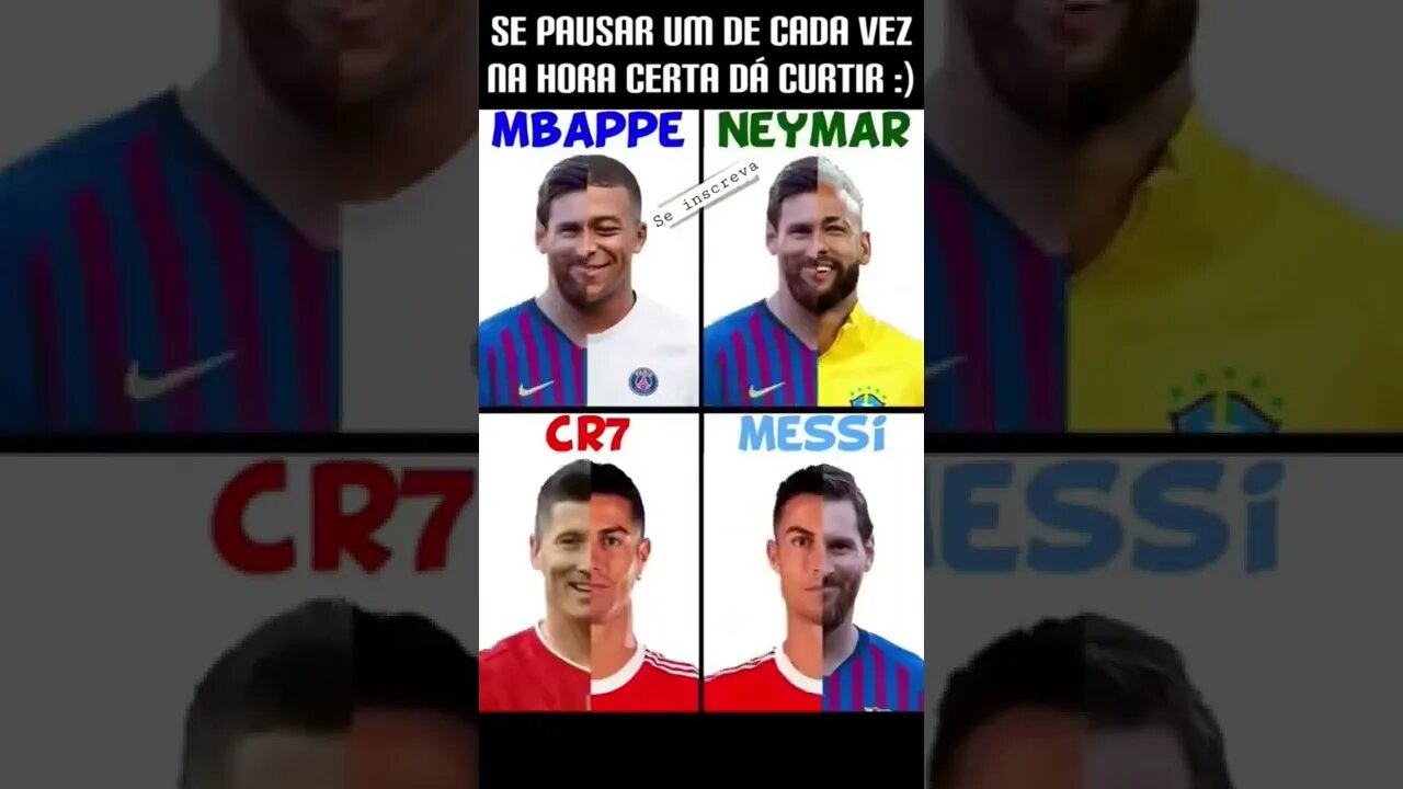 Tente pausar na hora certa (Mbappe,Neymar,cr7,messi) #shorts