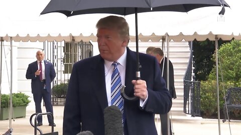 President Trump Delivers Remarks Upon Departure