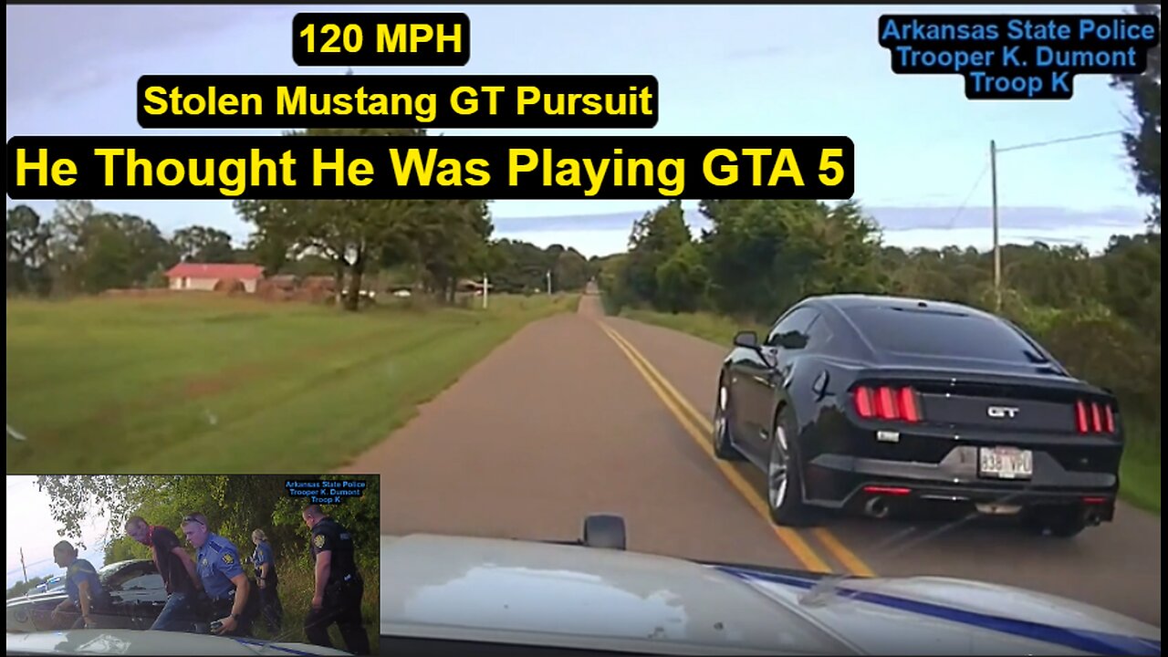 Mustang 5.0 (Stolen) Takes on the Mighty Arkansas State Police| Guess What Happens.... #gta GTA5