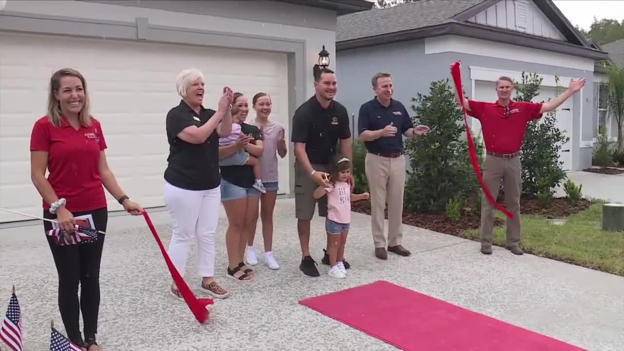 Veteran, family receive heartwarming welcoming to new home in Pasco County