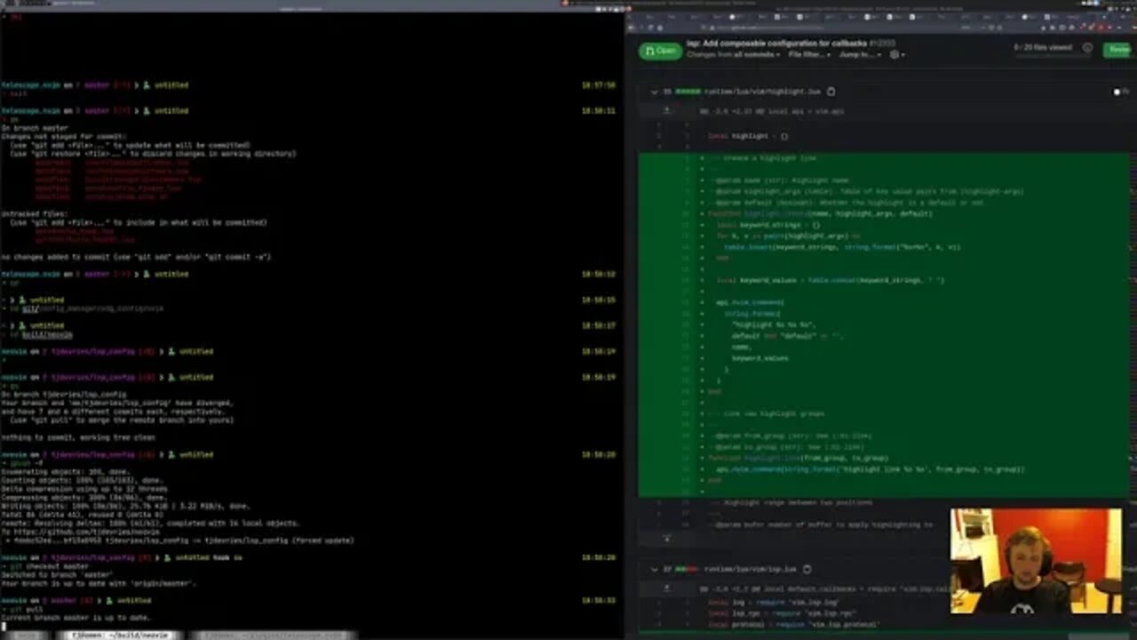 [Neovim Core] Short stream