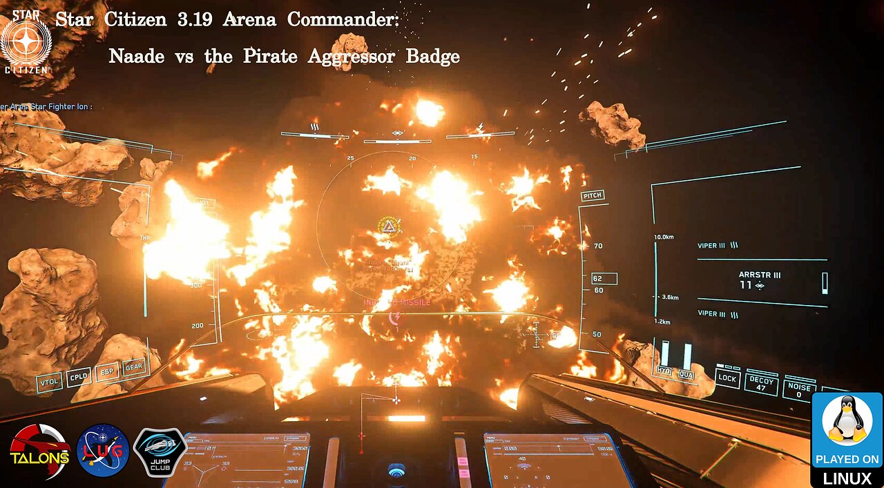 Star Citizen 3.19 Live Arena Commander - Naade vs the Pirate Aggressor Badge