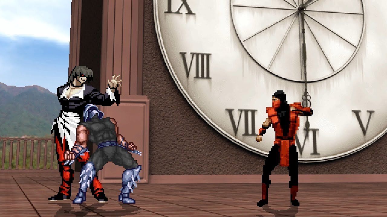 MUGEN - Psycho Shredder & Element Iori vs. Ermac, Dark Lawrence, Ascended Ryu, & Greed - Download