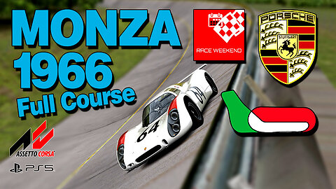 Porsche 708 LH - Monza '66 Full Course #assettocorsa #ps5 #simracing