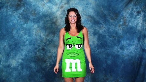 Green M and M Candy Dress Costume