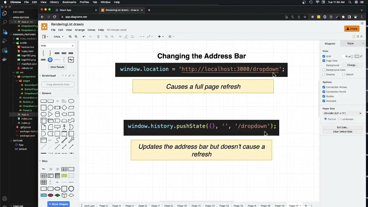 The PushState Function in React (219)