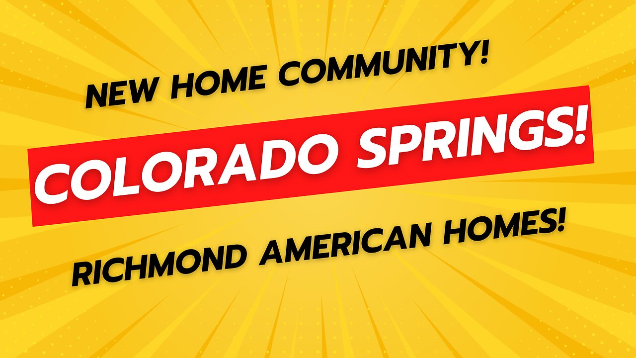 New Home Community in Colorado Springs!