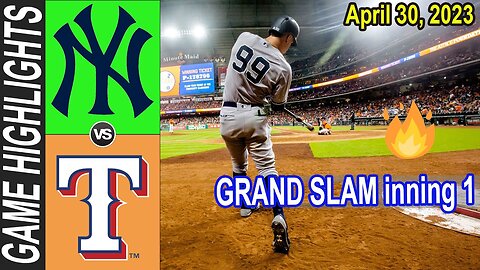 New York Yankees vs Texas Rangers Game Highlights April 30, 2023 | MLB Highlights 2023