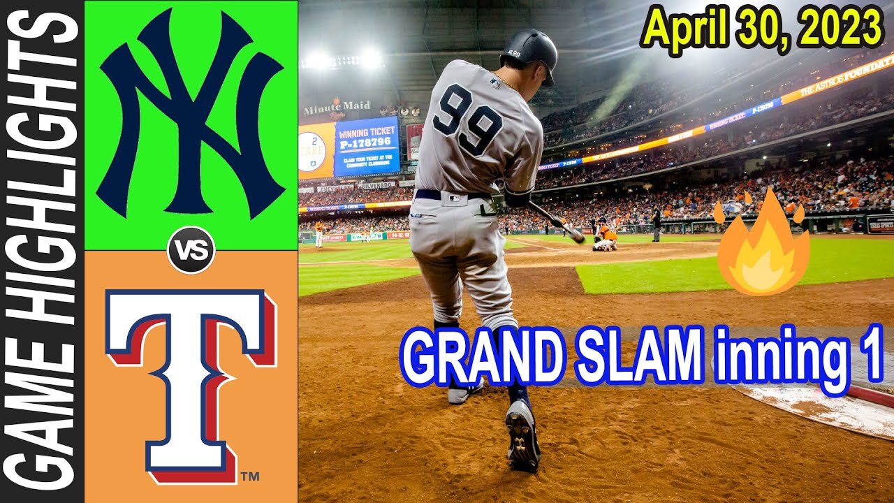 New York Yankees vs Texas Rangers Game Highlights April 30, 2023 | MLB Highlights 2023