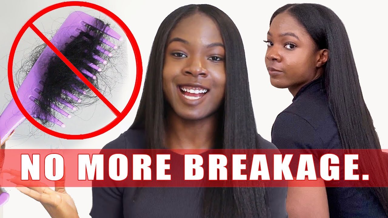 HOW I STOPPED MY EXCESSIVE BREAKAGE ON MY RELAXED HAIR