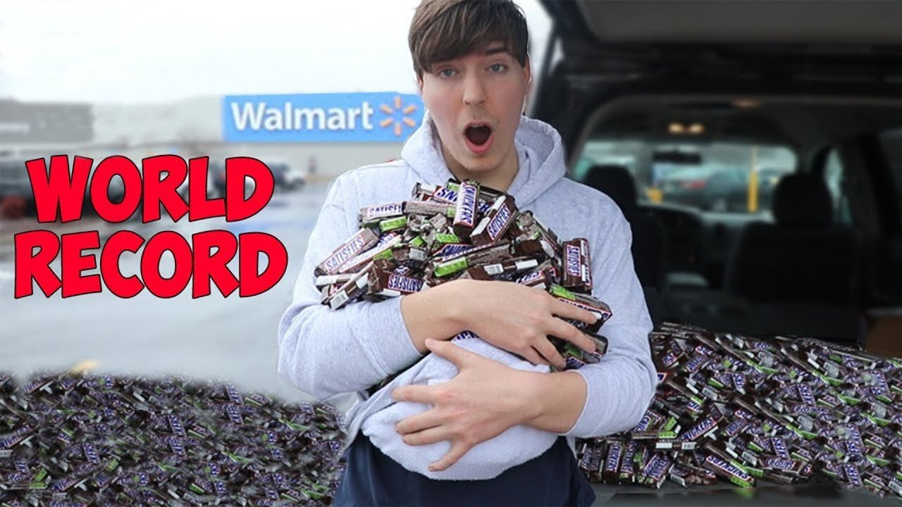 I Bought One Snickers Bar From Every Walmart || MrBeast || Rumble