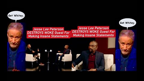 Jesse Lee Peterson Exposes Black Jewish Jon Stewart Get Whitey Victimization Complex Destroying USA