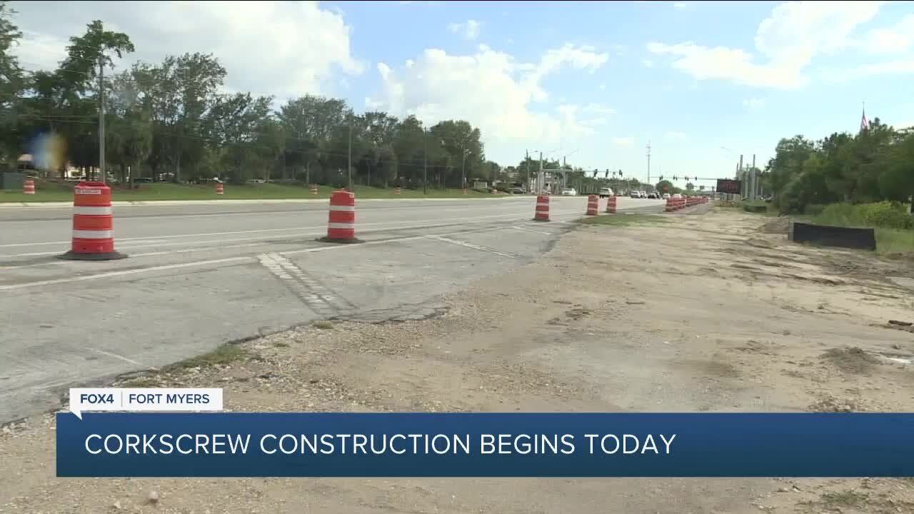 Corkscrew Widening Project begins