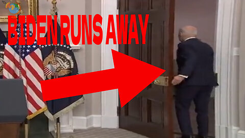 Biden runs away from journalists