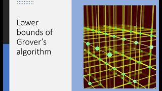 lower bounds of Grover's algorithm