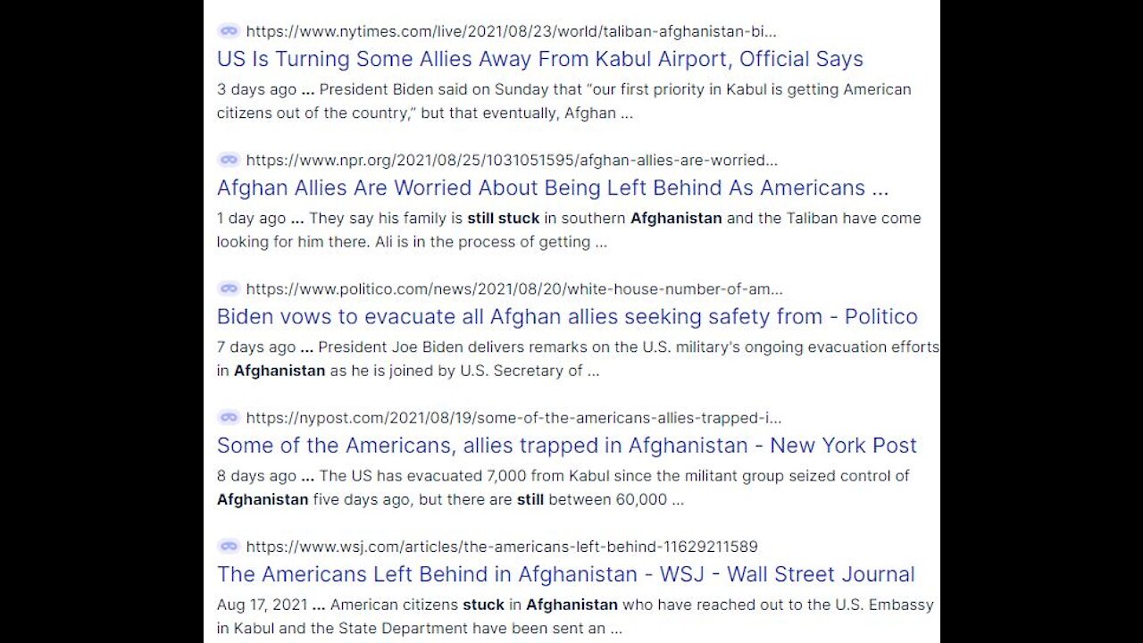 TCV EXCLUSIVE: No One Left Behind? Interview With Stranded Family Member - The Correct Views 8/27/21