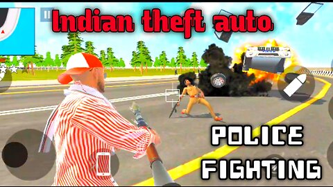 Police fighting Indian theft auto game || Nikhil gaming life