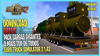 ▶️ETS2 1.43 MELHOR PACK DE CARGAS GIGANTES PARA EURO TRUCK SIMULATOR 2 1.43