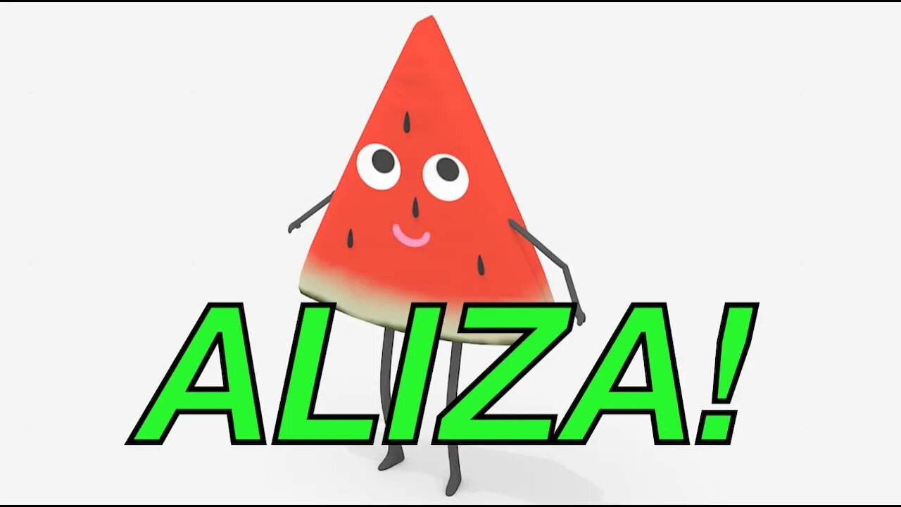 Happy Birthday ALIZA! - WATERMELON Birthday Song