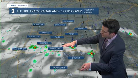Isolated afternoon showers possible Tuesday