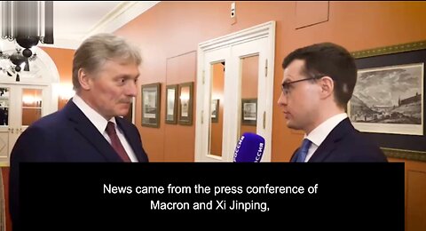 Light trolling from Kremlin Spokesman Peskov as he responds to Macron