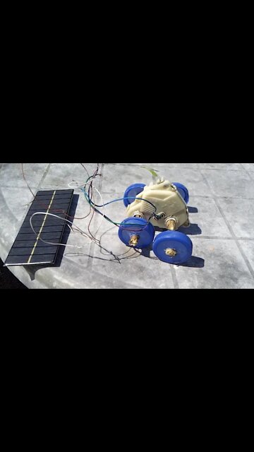 Mirror Motor Solar Bot DIY