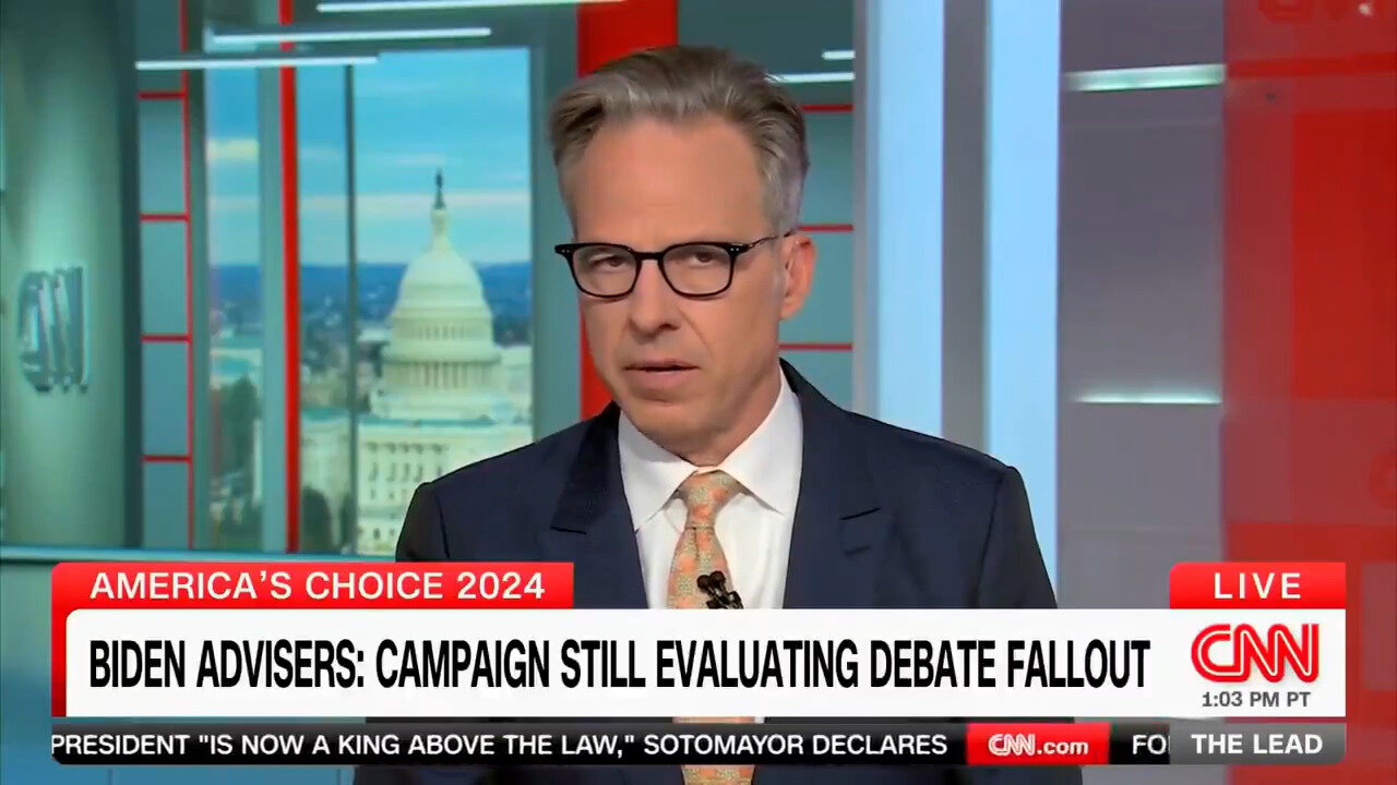 Jake Tapper Pretending He Wasn't Part Of The Coverup