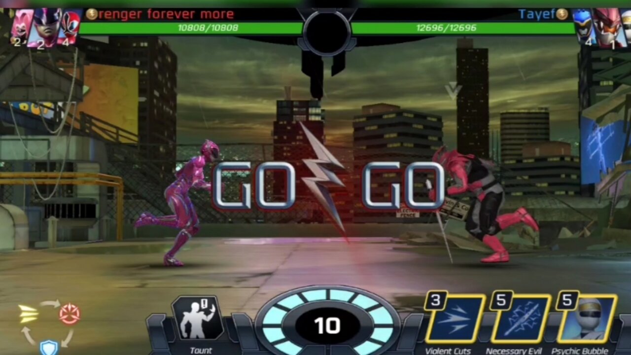 Power Ranger's Battel Game play