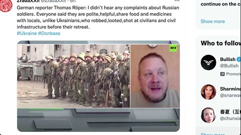德國記者Thomas Röper：我沒有聽到任何關於俄羅斯士兵的抱怨，不像烏克蘭人，他們在撤退前搶劫、射擊平民和民用基礎設施。