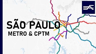 Evolution of the São Paulo Rapid Transit (Metro, CPTM) 1974-2026 | Metro Liner