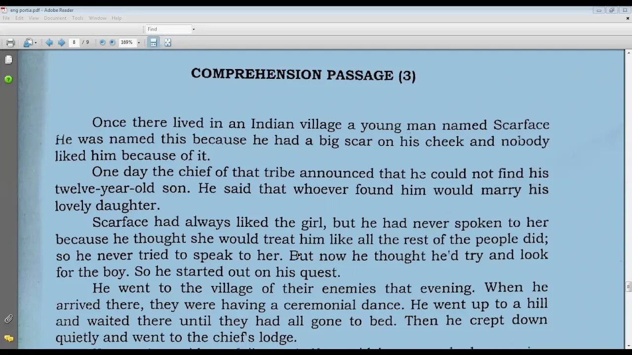 English A class VI April 27,2021