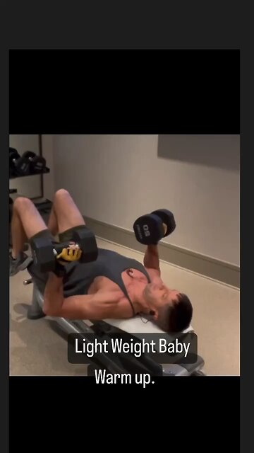 Gym Workout - Chest Dumbbells press