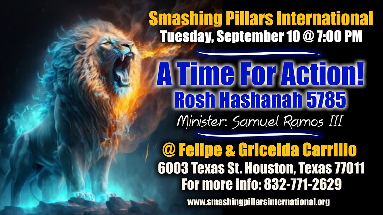 5785 Rosh Hashanah - A Tme For Action!