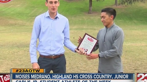 Moises Medrano named 23ABC's male AOTW