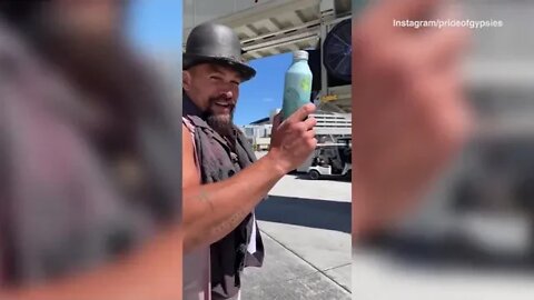 Video: Jason Momoa reveals a stunning Hawaiian tribal head tattoo