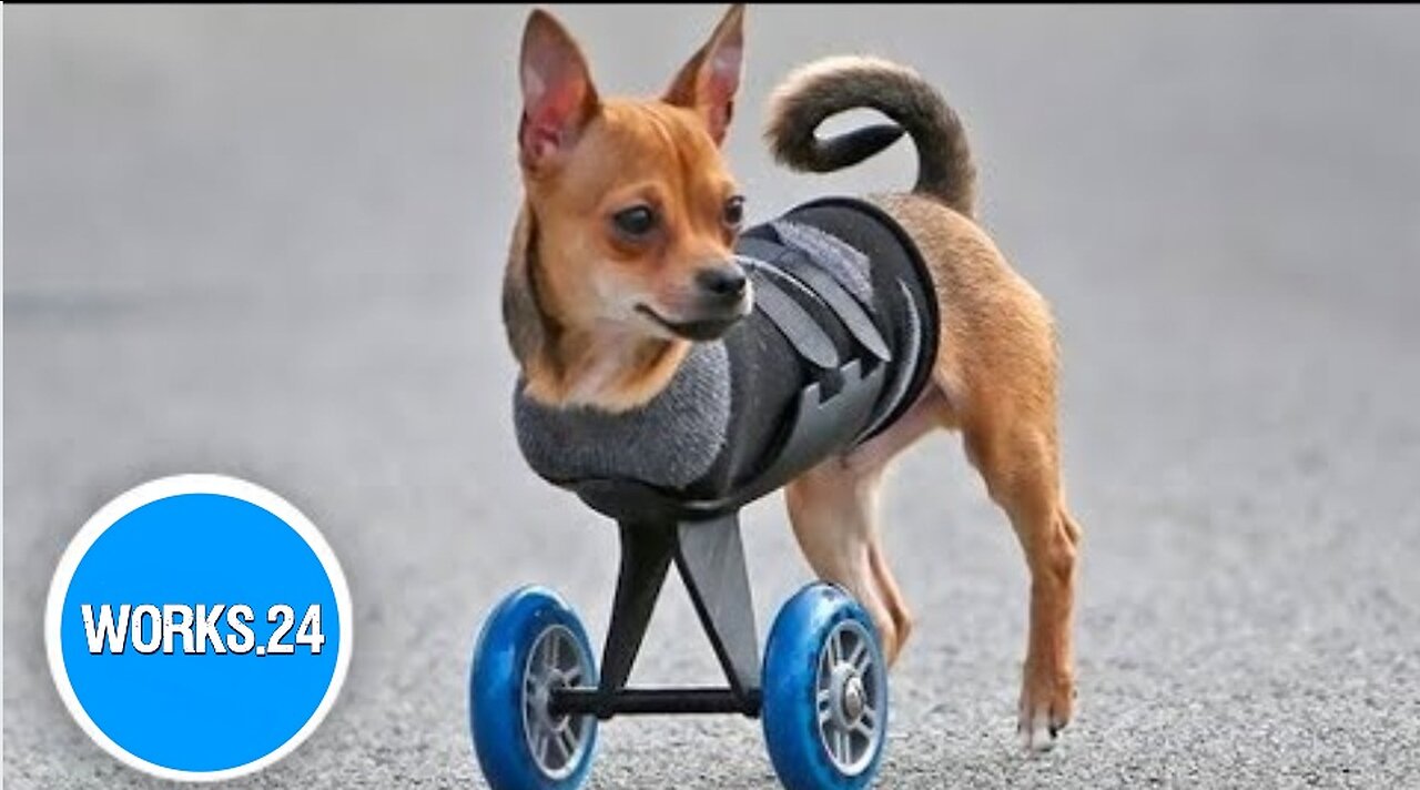 This two-legged dog's wheels are cooler than yours! | Animalkind