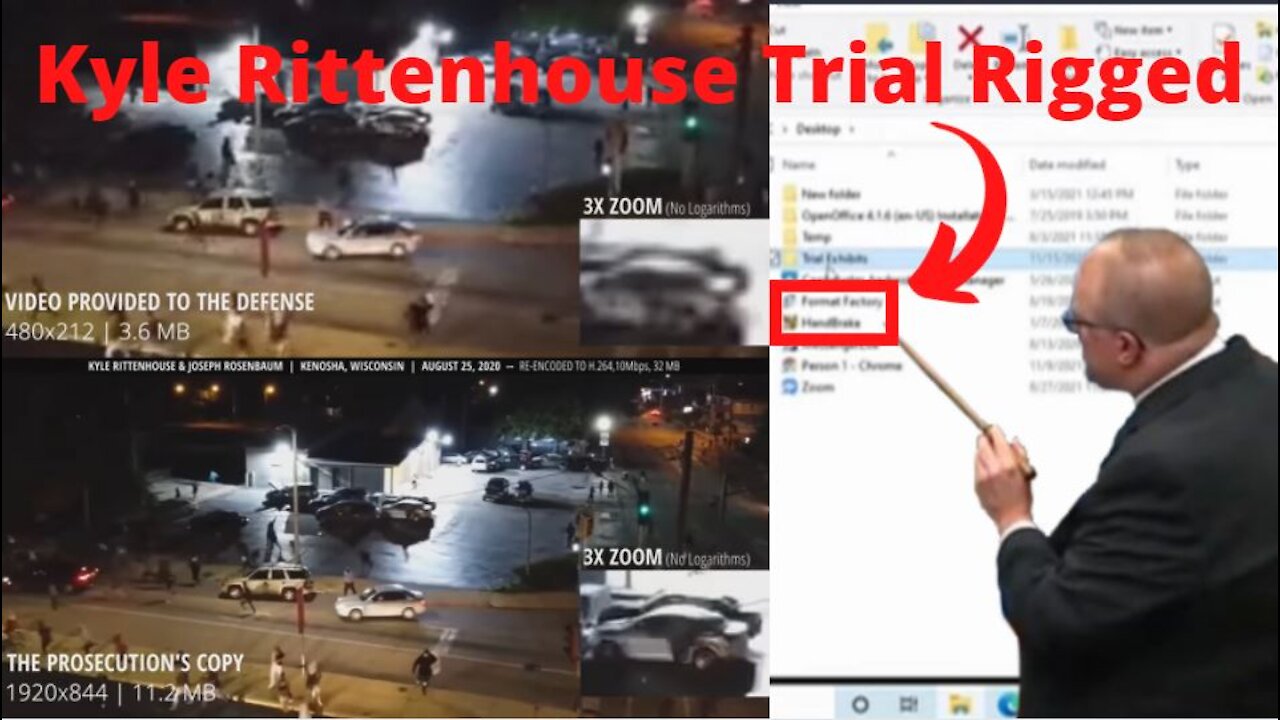 Kyle Rittenhouse Trial Rigged! Prosecution Lowers Drone Video Quality For Defense